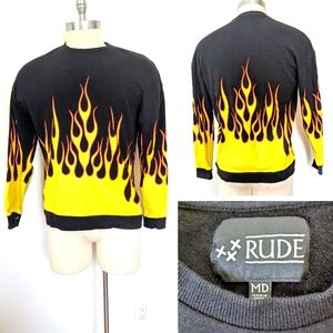 Rhude Flame Print Sweatshirt